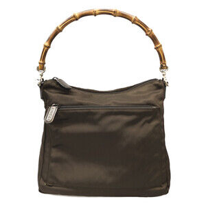 Gucci Bamboo Top Handle Tote Bag Brown